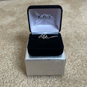 Kay Jewelers Heart Ring - Sterling Silver